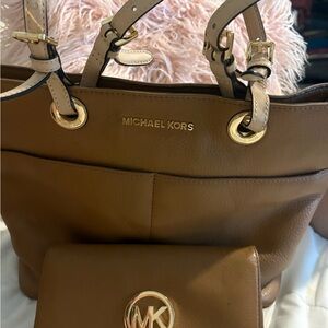 Michael Kors Tan Leather Tote
